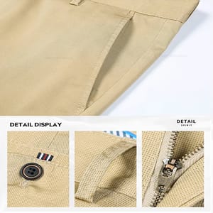 Men’s Lightweight Casual Straight Pants for Office and Daily Wear