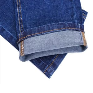 Classic Men’s Business Casual Jeans with Stretch Slim Fit