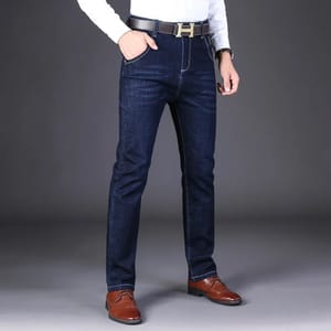 Classic Men’s Business Jeans with Stretch Comfort and Modern Style
