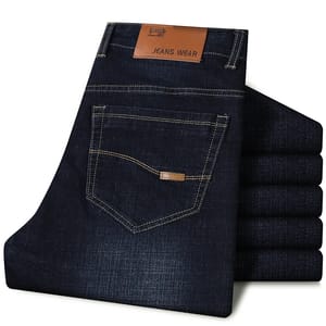 Classic Men’s Business Jeans with Stretch Comfort and Modern Style