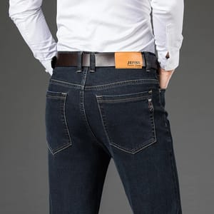 Men’s Classic Casual Business Jeans with Comfortable Stretch Denim Men’s Classic Casual Business Jeans with Comfortable Stretch Denim