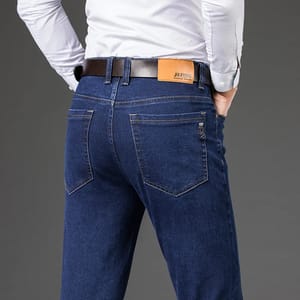 Men’s Classic Casual Business Jeans with Comfortable Stretch Denim Men’s Classic Casual Business Jeans with Comfortable Stretch Denim