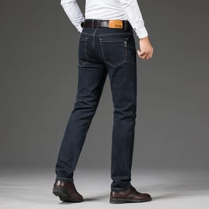 Men’s Classic Casual Business Jeans with Comfortable Stretch Denim Men’s Classic Casual Business Jeans with Comfortable Stretch Denim