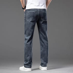 Men’s Casual Lightweight Denim Jeans with Slight Stretch Fit