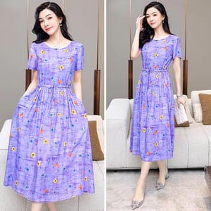 Elegant Summer Casual Dress with Pockets for Women