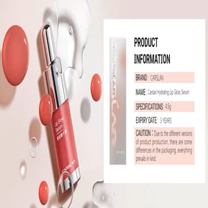 Moisturizing Lip Glow Serum Gloss with Plumping Shine Effect Carslan - Women's Lips 5