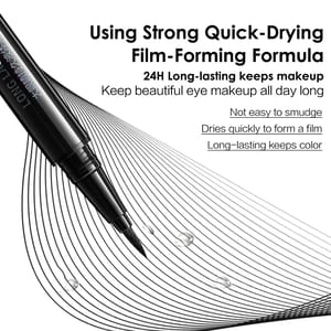 Long-Lasting Waterproof Liquid Eyeliner Pen with Ultra Fine Tip Carslan - Women's Eyes 2