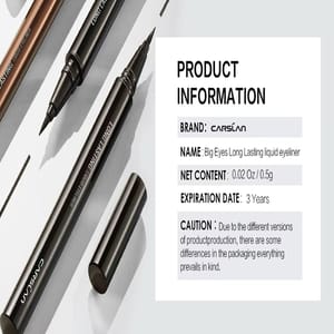 Long-Lasting Waterproof Liquid Eyeliner Pen with Ultra Fine Tip Carslan - Women's Eyes 5