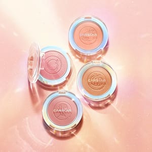 Dazzling Nude Matte Shimmer Blush Palette for Natural Glow Carslan - Women's Face 3