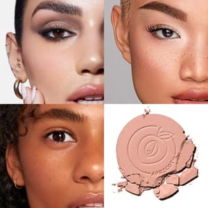 Dazzling Nude Matte Shimmer Blush Palette for Natural Glow Carslan - Women's Face 4