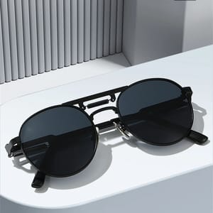 Vivibee - Men's Round Sunglasses 1