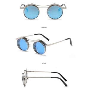 Vivibee - Men's Round Sunglasses 4