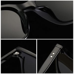Retro Small Square Polarized Sunglasses with UV400 Protection Vivibee - Men's Square Sunglasses 3