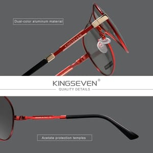 Kingseven - Men's Aviator Sunglasses 3