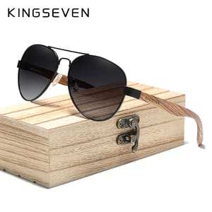 Stylish Wooden Frame Polarized Sunglasses for Outdoor Sports & Travel