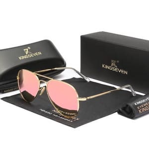Elegant Pilot Style Women’s Sunglasses with Polarized UV400 Protection