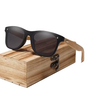 Handcrafted Bamboo Sunglasses for Men with UV400 Protection