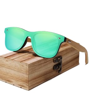 Handcrafted Bamboo Sunglasses for Men with UV400 Protection