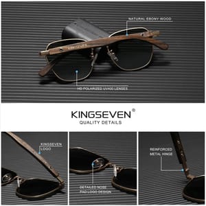 Kingseven - Men's Aviator Sunglasses 1