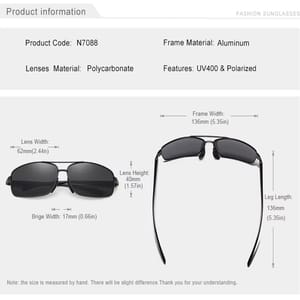 Vintage Retro Polarized Rectangle Sunglasses for Driving and Sports