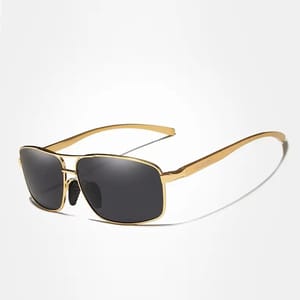 Vintage Retro Polarized Rectangle Sunglasses for Driving and Sports