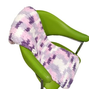 Heavenly Hugs Handmade Crochet Baby Blanket - Purple