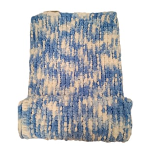 Heavenly Hugs Handmade Crochet Baby Blanket - Blue
