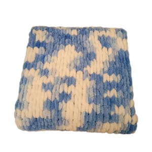 Heavenly Hugs Handmade Crochet Baby Blanket - Blue