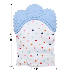 Organic 2-in-1 Baby Mitt Teether & Pacifier, BPA-Free, Non-Slip