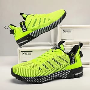 Men’s Lightweight Running Sneakers with Breathable Air Mesh Design