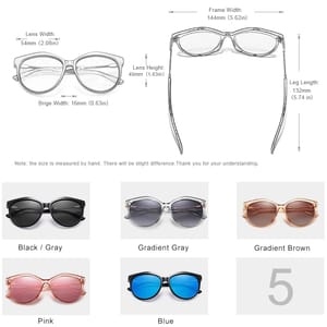 Kingseven - Women's Cat Eye Sunglasses 4