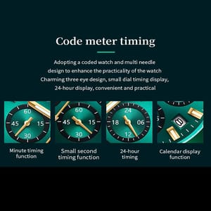 Men’s Stainless Steel Sports Watch with Chronograph and Calendar