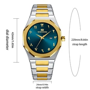 Stylish Stainless Steel Quartz Watch with Calendar and Water Resistance Stylish Stainless Steel Quartz Watch with Calendar and Water Resistance