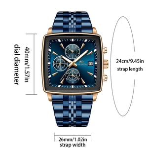 Multifunctional Square Quartz Watch with Timer and Night Light Multifunctional Square Quartz Watch with Timer and Night Light