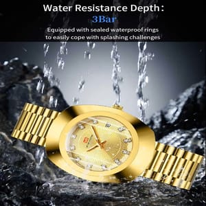 Luxury Oval Quartz Watch with Gemstone Design and Diamonds Luxury Oval Quartz Watch with Gemstone Design and Diamonds