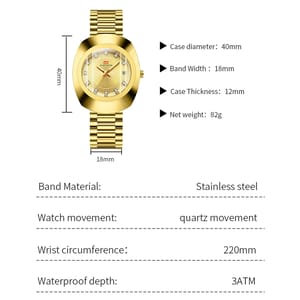 Luxury Oval Quartz Watch with Gemstone Design and Diamonds Luxury Oval Quartz Watch with Gemstone Design and Diamonds