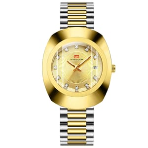 Luxury Oval Quartz Watch with Gemstone Design and Diamonds Luxury Oval Quartz Watch with Gemstone Design and Diamonds