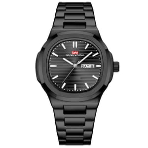 Elegant Oval Quartz Watch with Mesh Strap and Night Light