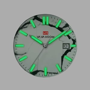 Stylish Marble Pattern Sports Watch with Silicone Band for Men