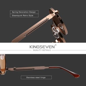 Kingseven - Women's Round Sunglasses 1