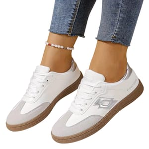 Elegant Low-Cut Lace-Up Women's Sneakers for Comfortable Everyday Wear