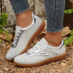 Bzqbzx - Women's Low Top Sneakers 4