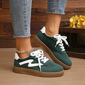 Women's Comfortable Casual Sneakers with Cushioned Rubber Sole Support