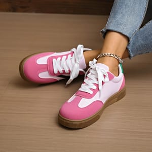Women's Comfortable Casual Sneakers with Cushioned Rubber Sole Support