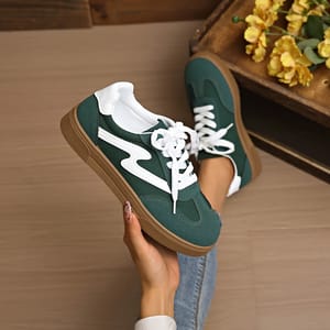 Women's Comfortable Casual Sneakers with Cushioned Rubber Sole Support