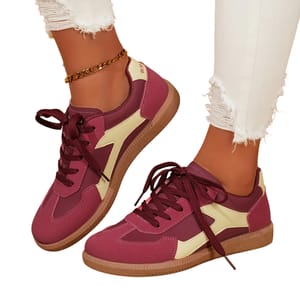 Stylish Women's Colorblock Sneakers for Comfortable Everyday Casual Wear