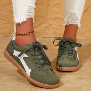 Stylish Women's Colorblock Sneakers for Comfortable Everyday Casual Wear