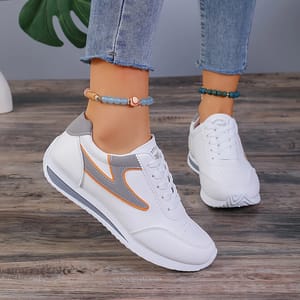 Women's Fashionable Low-Cut Sports Shoes – Comfortable Walking & Casual Wear Sneakers