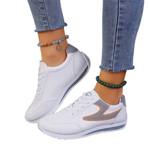 Women's Fashionable Low-Cut Sports Shoes – Comfortable Walking & Casual Wear Sneakers