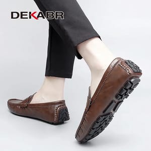 Stylish PU Leather Loafers for Men with Breathable Comfort